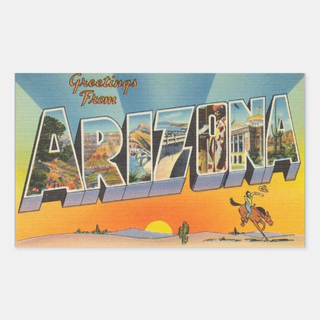 Arizona, Sheet of 4 Arizona stickers (Front)