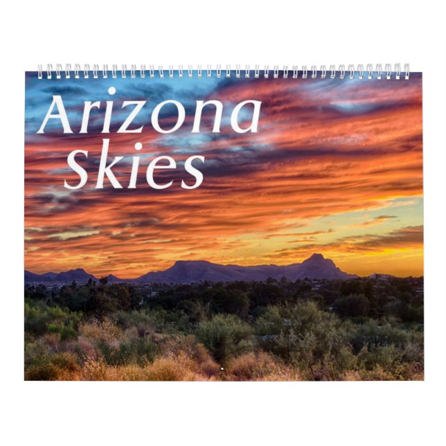 Arizona Skies large two page calendar (Cover)