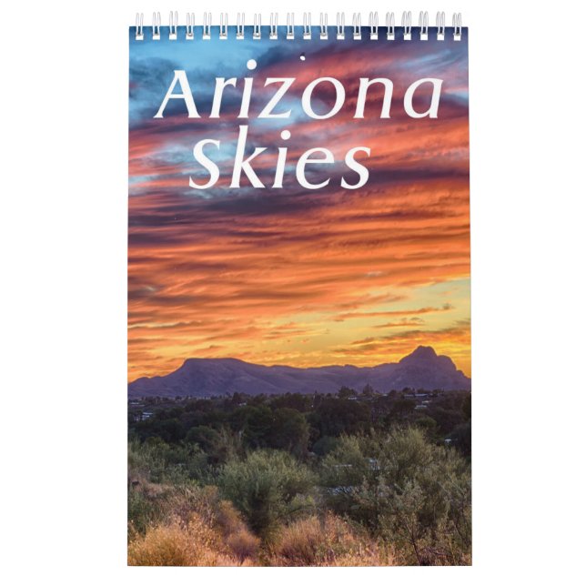 Arizona Skies small single page calendar (Cover)
