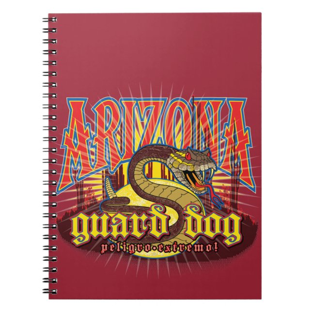 Arizona Snake on Guard Notebook (Front)