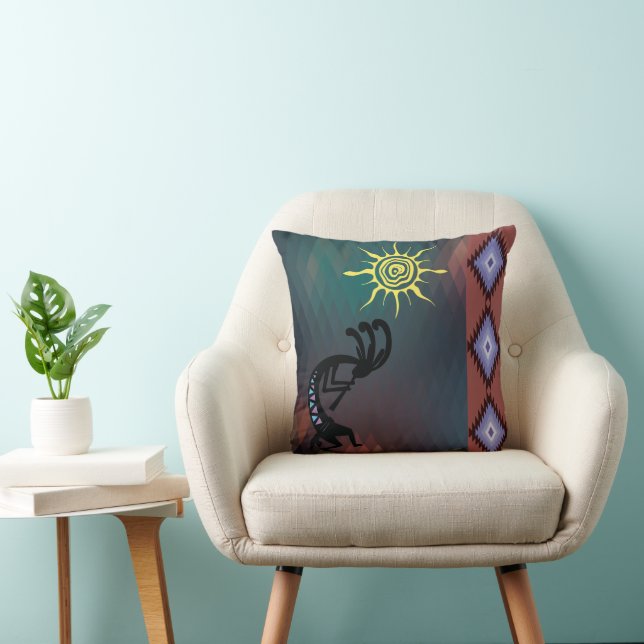 Arizona Southwestern Sun Kokopelli Doormat Cushion (Chair)