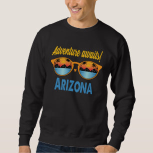 Arizona Souvenir Love Travel Trip Usa States Arizo Sweatshirt