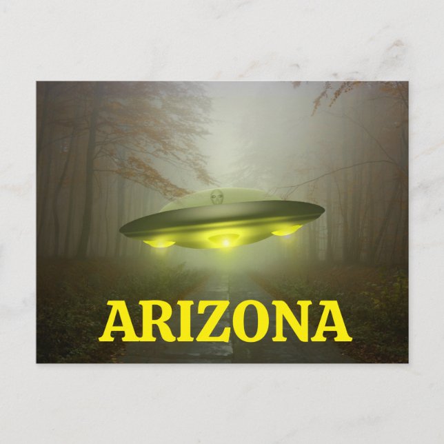 ARIZONA SPACESHIP UFO Postcard (Front)