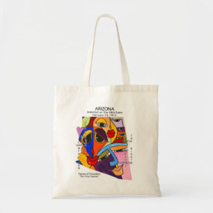 Arizona State Art by Deprise Tote Bag