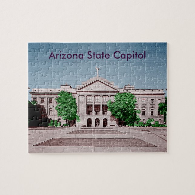 Arizona State Capitol Tinted Colorized Jigsaw Puzzle (Horizontal)