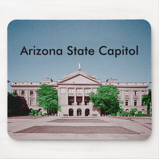 Arizona State Capitol Tinted Colourized Mouse Pad (Front)