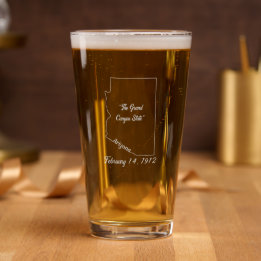 Arizona-State Etched Glassware