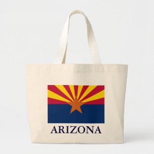 Arizona State Flag Canvas Tote Bag