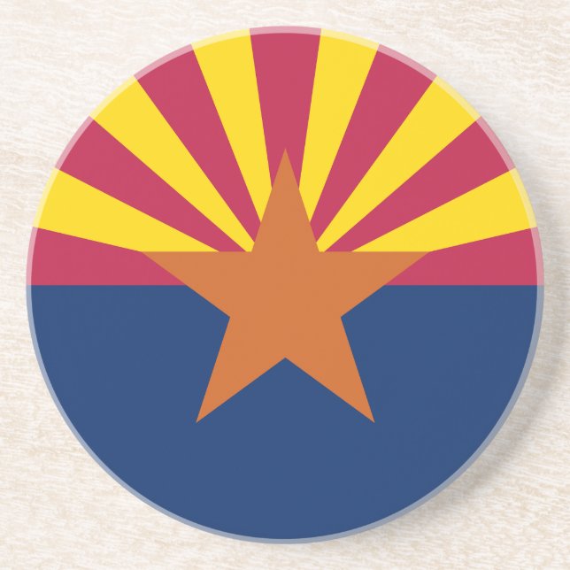 Arizona State Flag Coaster (Front)