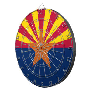 Arizona State Flag Dartboard