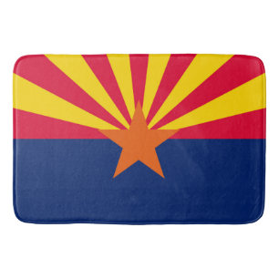Arizona State Flag Design Bath Mat