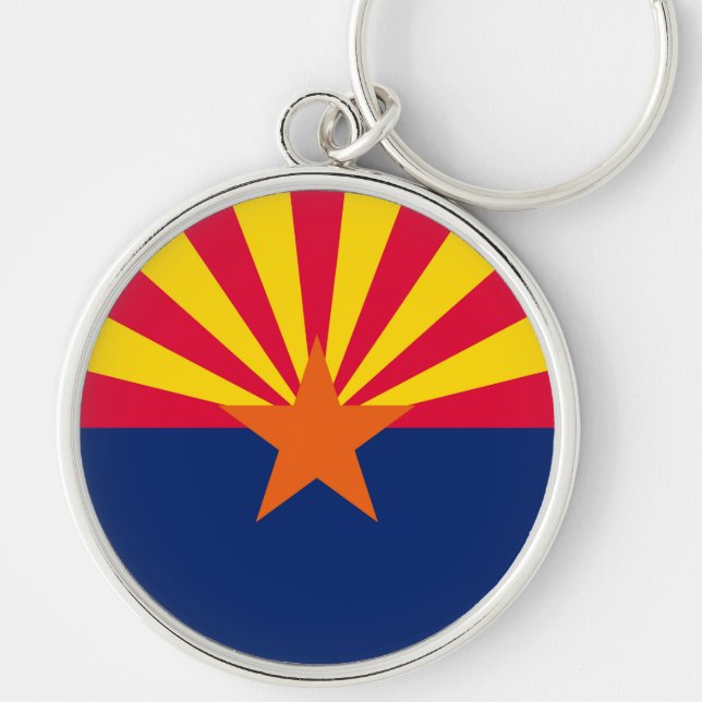 Arizona State Flag Design Key Ring (Front)