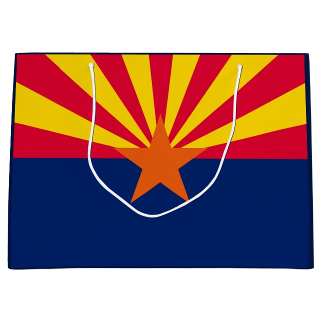 Arizona State Flag Design Large Gift Bag (Front)
