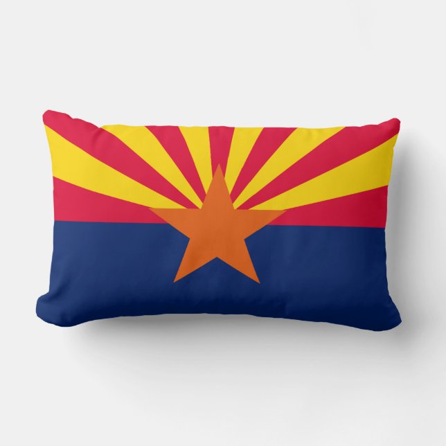 Arizona State Flag Design Lumbar Cushion (Front)