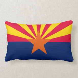 Arizona State Flag Design Lumbar Cushion