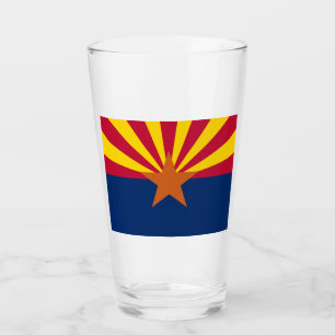 Arizona State Flag Glass