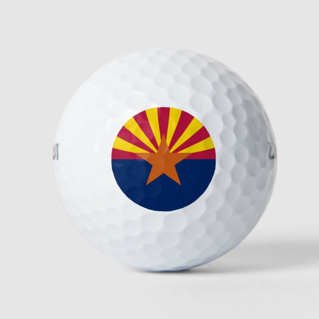 Arizona State Flag Golf Balls (Front)