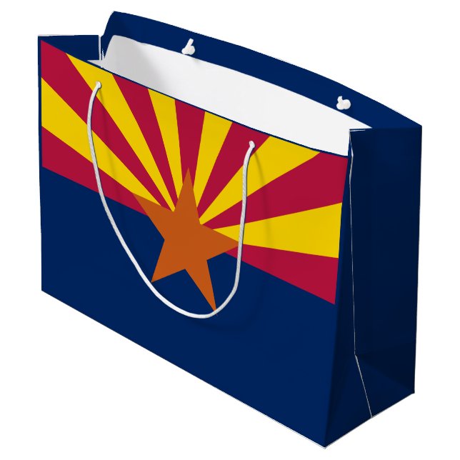 Arizona State Flag Large Gift Bag (Back Angled)