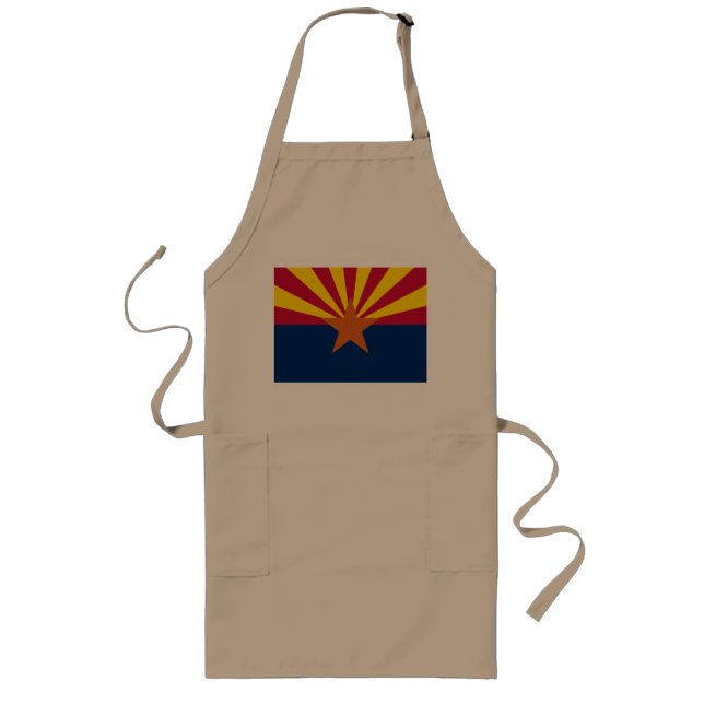 Arizona State Flag Long Apron (Front)