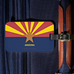 Arizona, state flag luggage tag