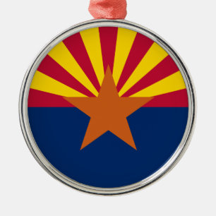 Arizona State Flag Metal Ornament