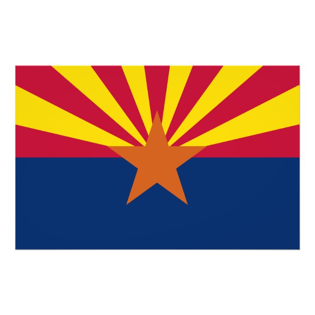 Arizona State Flag Photo Print (Front)