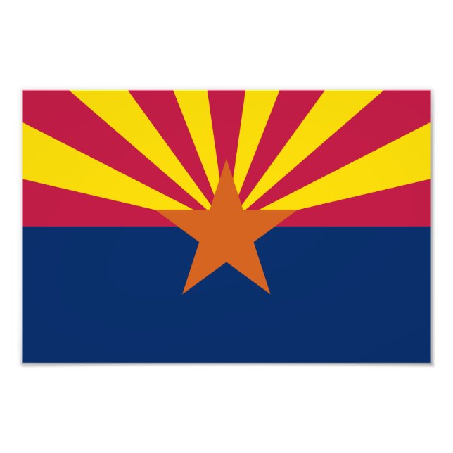 Arizona State Flag Photo Print (Front)