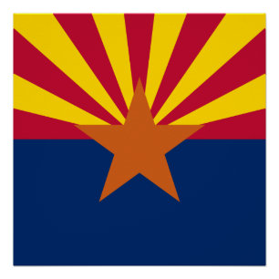 Arizona State Flag Poster