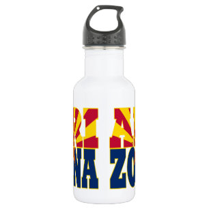 Arizona state flag text 532 ml water bottle
