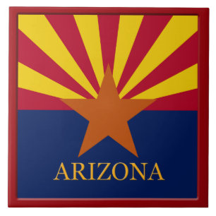 Arizona State Flag Tile