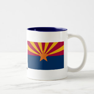 Arizona State Flag Two-Tone Coffee Mug