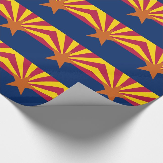 Arizona State Flag Wrapping Paper (Corner)
