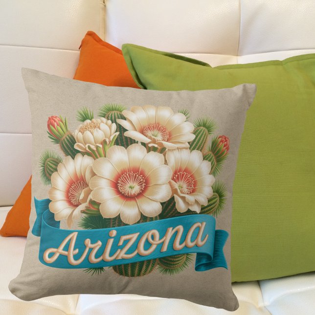 Arizona State Flowers Emblem Cushion (Creator Uploaded)