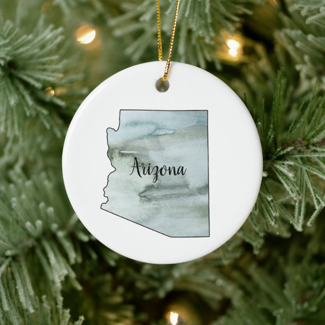 Arizona State Illustration Ornament (Tree)