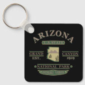 arizona state map key ring (Front)