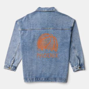 Arizona State Phoenix Basketball B-Ball City Valle Denim Jacket