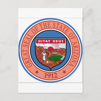 Arizona State Seal Postcard