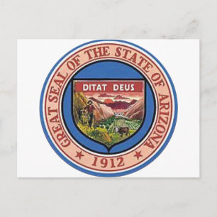 Arizona State Seal Postcard