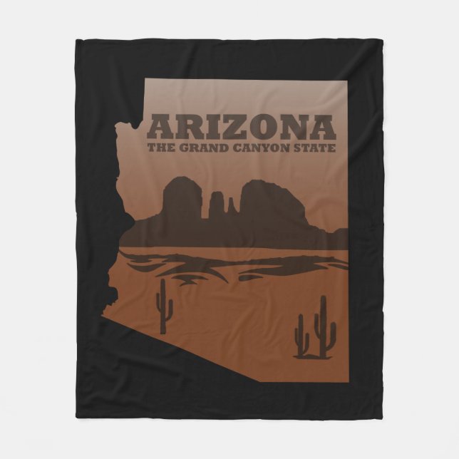 Arizona state Sedona National park grand canyon Fleece Blanket (Front)