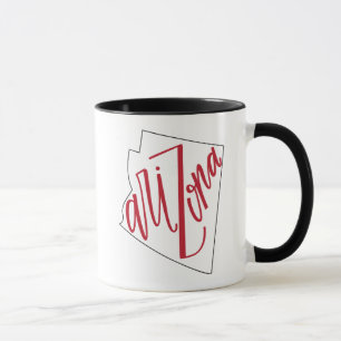 Arizona State Typography Design Mug