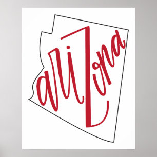 Arizona   State Typography Design Poster