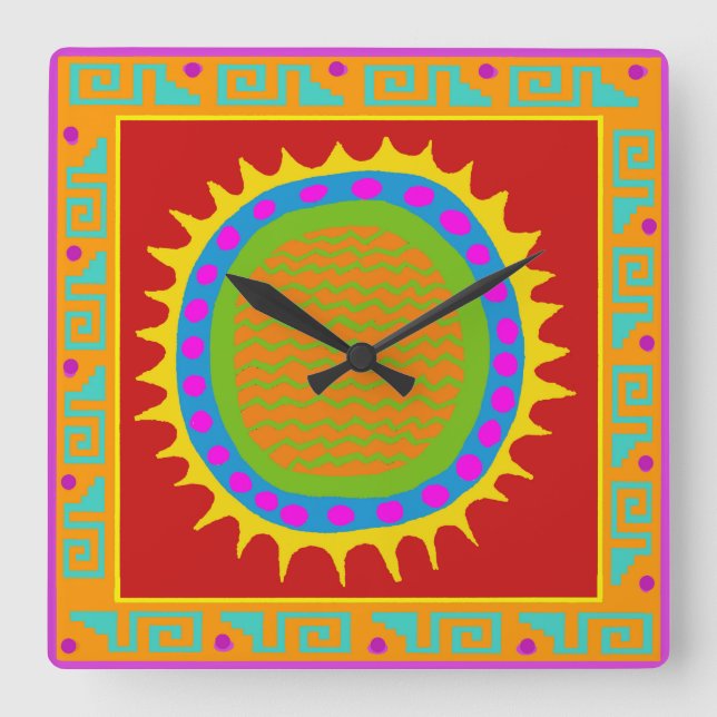 Arizona Sun Acrylic Wall Clock (Front)