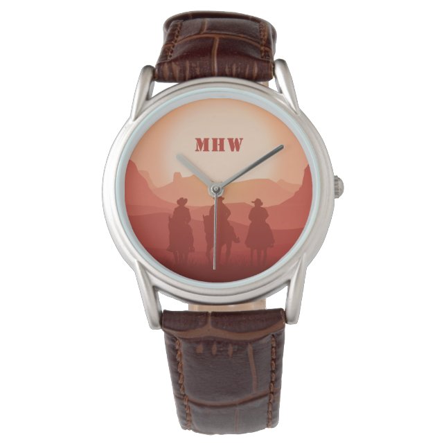 Arizona Sunset custom monogram watches (Front)