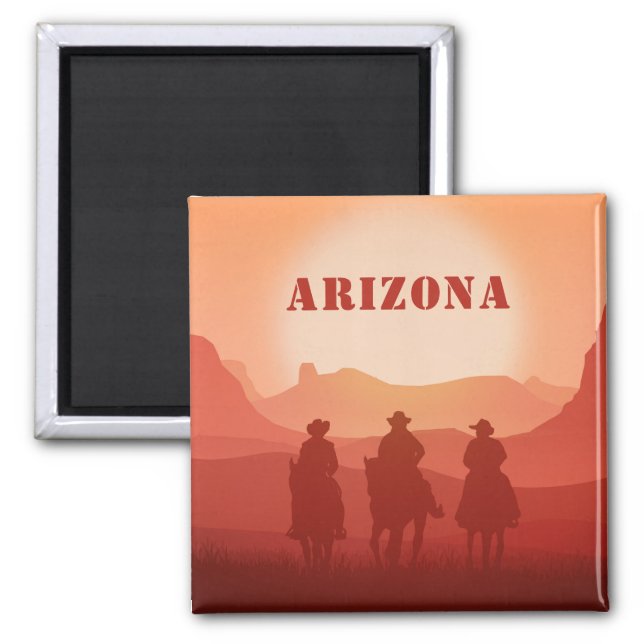 Arizona Sunset custom text magnet (Front)