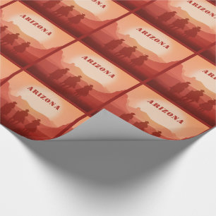 Arizona Sunset custom text wrapping paper