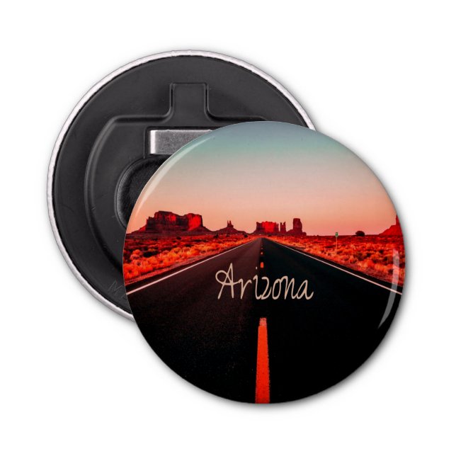 Arizona Sunset Desert Red Rocks Bottle Opener (Front)