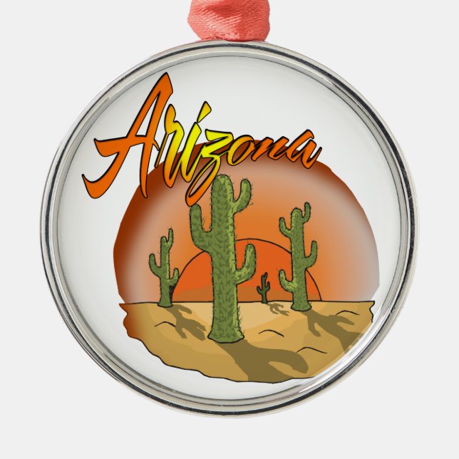 Arizona Sunset Ornament (Front)