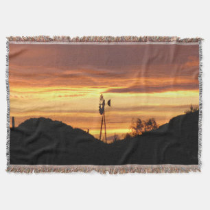 Arizona Sunset Photo Throw Blanket