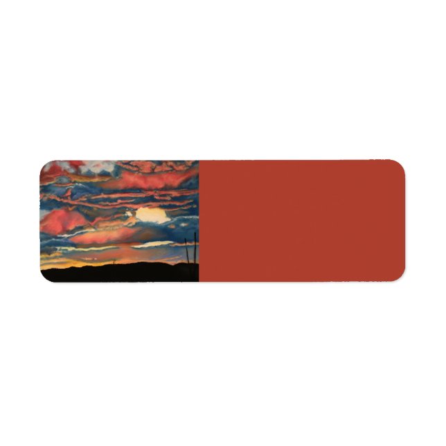 Arizona Sunset Return Address Label (Front)