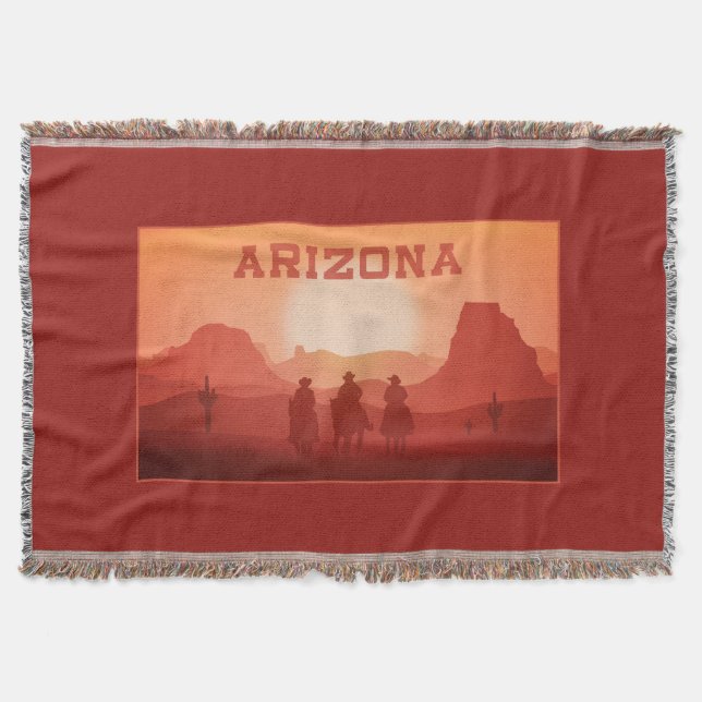 Arizona Sunset throw blanket (Front)